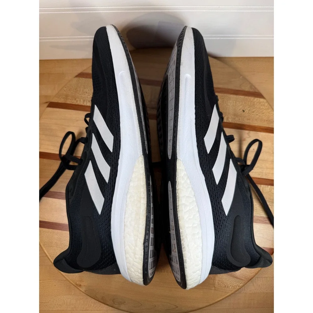 Adidas Supernova Mens Running Shoes Black White S42722 Size 12.5 Boost Bounce
